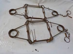 2 MuskratLarge Animal Steel Traps...