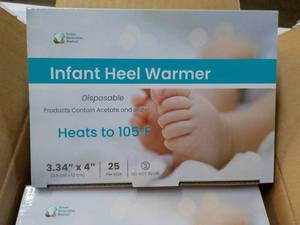 4 boxes x 25 each Infant Heel Warmers- many other uses