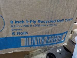 Enmotion 6 rolls 8- 1 ply Brown Paper Towels