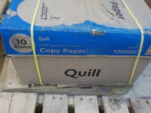 5000 sheets Quill 8.5 x 11 White Copy Paper