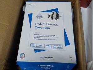 1000 Sheets Hammermill White 8.5 x 11 Copy Paper
