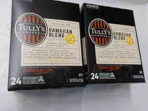 2 x 24 Kcup Tullys Hawaiian Blend Coffee