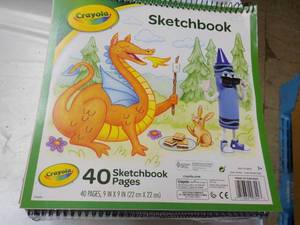 30 x 40 page Crayola Sketchbooks...