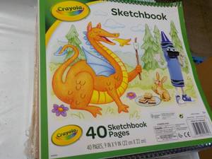 30 x 40 page Crayola Sketchbooks...
