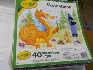 30 x 40 page Crayola Sketchbooks...