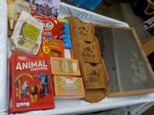 Misc. Lot - Mirror, Dcor, Candy and Food