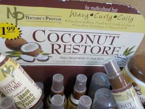 37 pc Coconut Restore 6 Different Sample Products