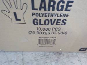 10,000 Size Large Polyethylene Gloves