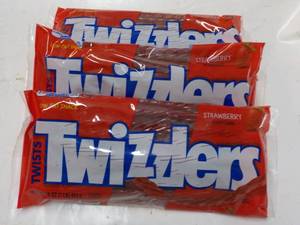 3x 16 oz Bags Strawberry Twizzlers...