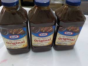 3x 5lb 2.5 oz Jugs Kraft Original Barbecue Sauce