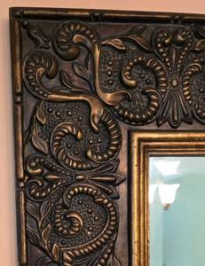 lot 25 image: Tuscan Old World Styled Wall Mirror