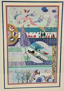lot 37 image: Signed and Numbered Raphael Abecassis Spring Lithograph
