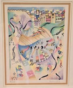 lot 49 image: Signed and Numbered Raphael Abecassis Print