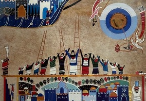 lot 43C image: Floating Jerusalem Print by Raphael Abecassis