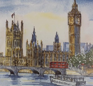 lot 71C image: House of Parliment Limited Edition Unframed Print by Dorothy Lloyd Griffiths