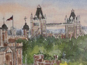 lot 39C image: Town of London Limited Edition Unframed Print by Dorothy Lloyd Griffiths