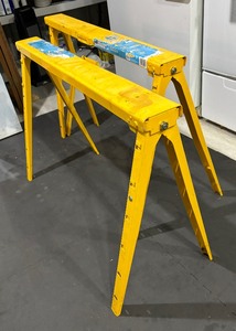 lot 181 image: Two Crawford Adjustable Height Saw Horses