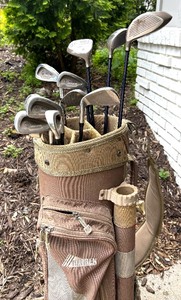 lot 191 image: Datrek Golf Bag with WLGA Golf Clubs