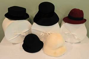 lot 150 image: Collection of Vintage-Style Reproduction Hats