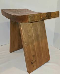 lot 153 image: Solid Wood Stool by Aqua Teak