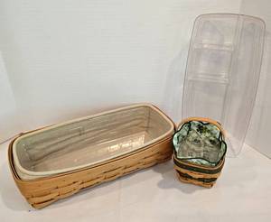 lot 222 image: Homey Longaberger Basket Set