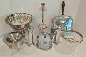 lot 232 image: Sparkling Silver-Plate & Stainless Selection