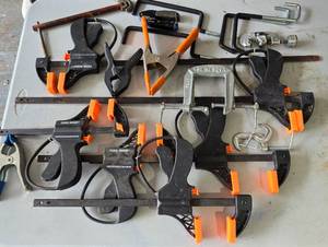 lot 244 image: Versatile Clamp & Hook Grouping