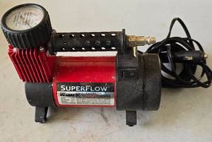 lot 254 image: Hyper-Tough Pneumatic Nailer & Superflo Air Compressor