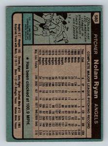 lot 37 image: Nolan Ryan 1980 Topps #580 Vintage Baseball Card