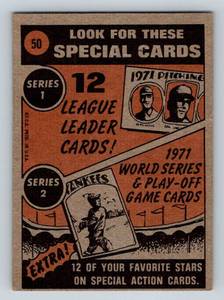 lot 39 image: Willie Mays In Action 1972 Topps #50 Vintage Baseball Card