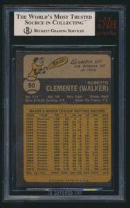 lot 7 image: Roberto Clemente BVG Graded 6 EX-MT 1973 Topps #50 Vintage Baseball Card