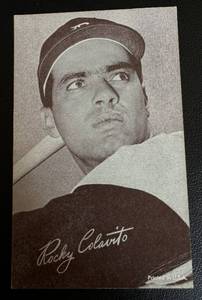 lot 46C image: Rocky Colavito 1947-66 Exhibits Vintage Baseball Card
