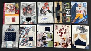 lot 33B image: 10 Card Auto, Relic, Rookie Cards - See Description