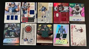 lot 32B image: 10 Card Auto, Relic, Rookie Cards -  See Description