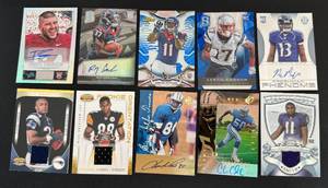 lot 30B image: 10 Card Star Auto, Relic, Rookie Cards  - See Description