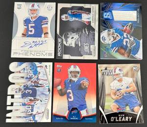 lot 29B image: 6 Buffalo Bills Auto, Relic, Rookie Cards - Fred Jackson Relic 99, Dustin Hopkins RC Auto 399, and more Football Cards