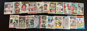 lot 103A image: 1965-83 21 Card Vintage Baseball Lot with Stars