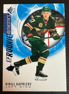 lot 98A image: Kirill Kaprizov RC 2020-21 Upper Deck SP #129 Rookie Minnesota Wild Hockey Card