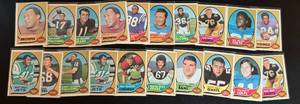 lot 96A image: 1970 Topps Football 20 Card Vintage Lot