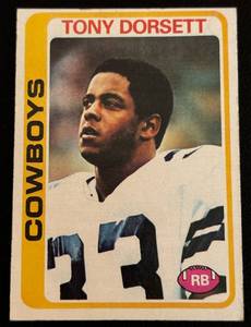 lot 41B image: Tony Dorsett RC 1978 Topps #315 Vintage Rookie Football Card