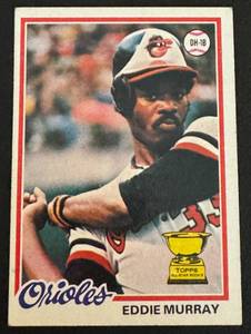 lot 50B image: Eddie Murray RC 1978 Topps #36 Vintage Rookie Baseball Card
