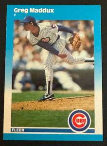 lot 51B image: Greg Maddux RC 1987 Fleer Update #U-68 Rookie Baseball Card