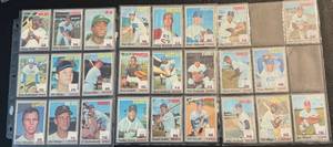 lot 52C image: 1970 Topps Lot of 34 Vintage Baseball Cards - Includes Team Cards, WS Cards, Semi-High #s and more