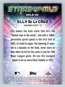 lot 71A image: Elly De La Cruz RC Insert 2024 Topps Stars of MLB #SMLB-23 Rookie Baseball Card