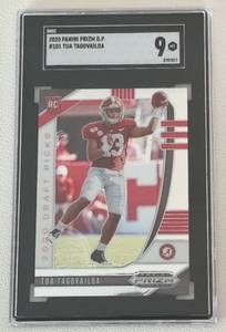 lot 33A image: Tua Tagovailoa RC SGC 9 Mint 2020 Prizm Draft Picks #101 Rookie Footbal Card