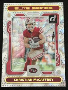 lot 64A image: Christian McCaffrey Foil Insert 2023 Donruss Elite Series #ES-13 Football Card