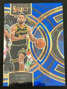 lot 65A image: Steph Curry 2023-23 Select Blue Cracked Ice #145 BasketballC ard
