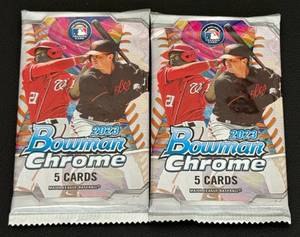 lot 78A image: 2023 Bowman Chrome Baseball 2 Pack Lot