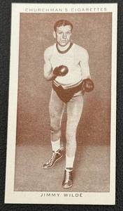 lot 80A image: 1938 Churchmans Cigarettes Boxing Personalities Vintage Card Jimmy Wilde #39