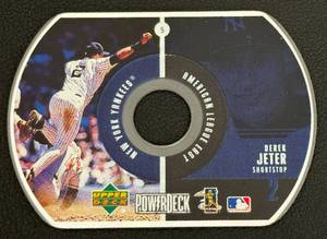 lot 91A image: Derek Jeter 1999 Upper Deck PowerDeck CD Baseball Card